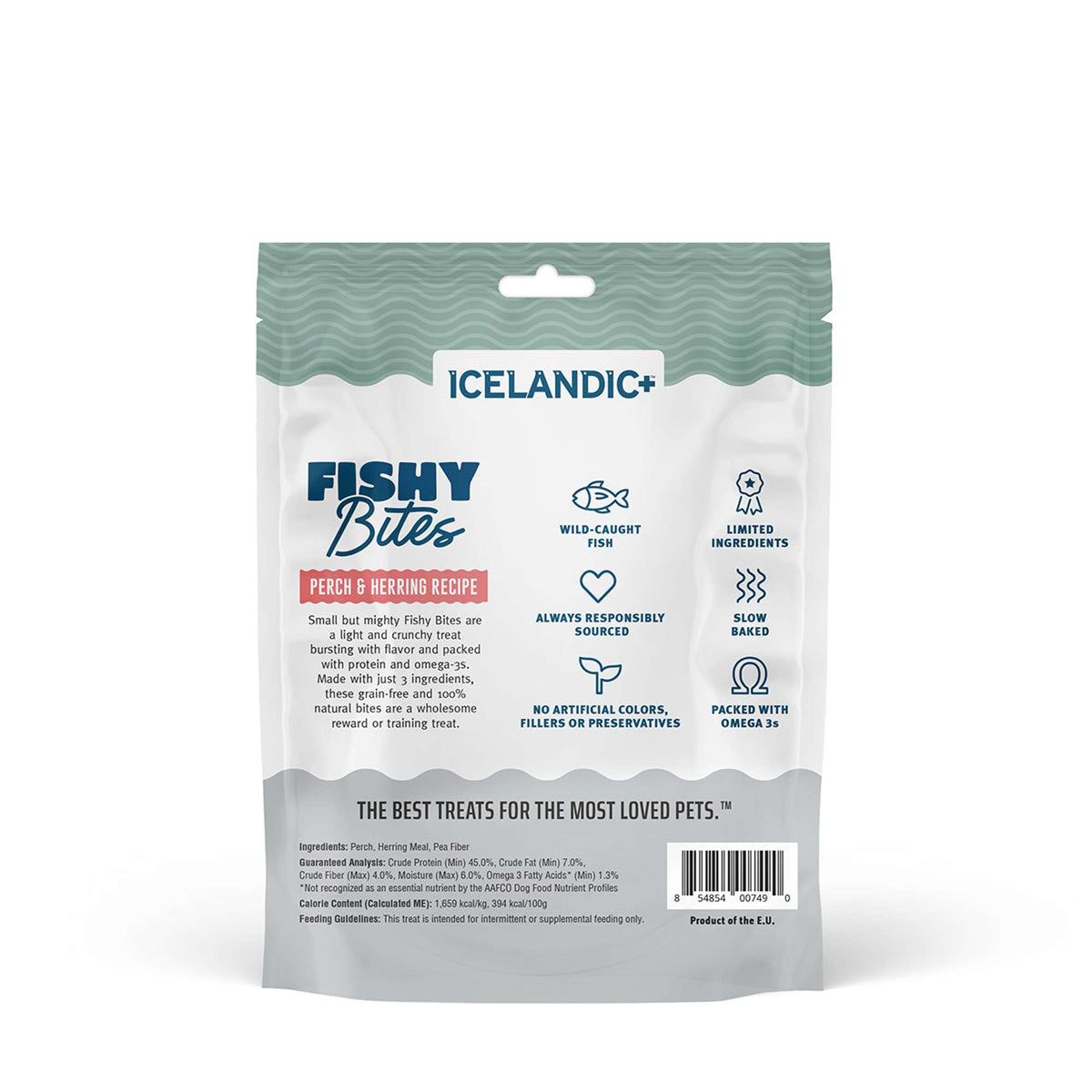 Icelandic+ Fishy Bites Perch &amp; Herring Dog Treats