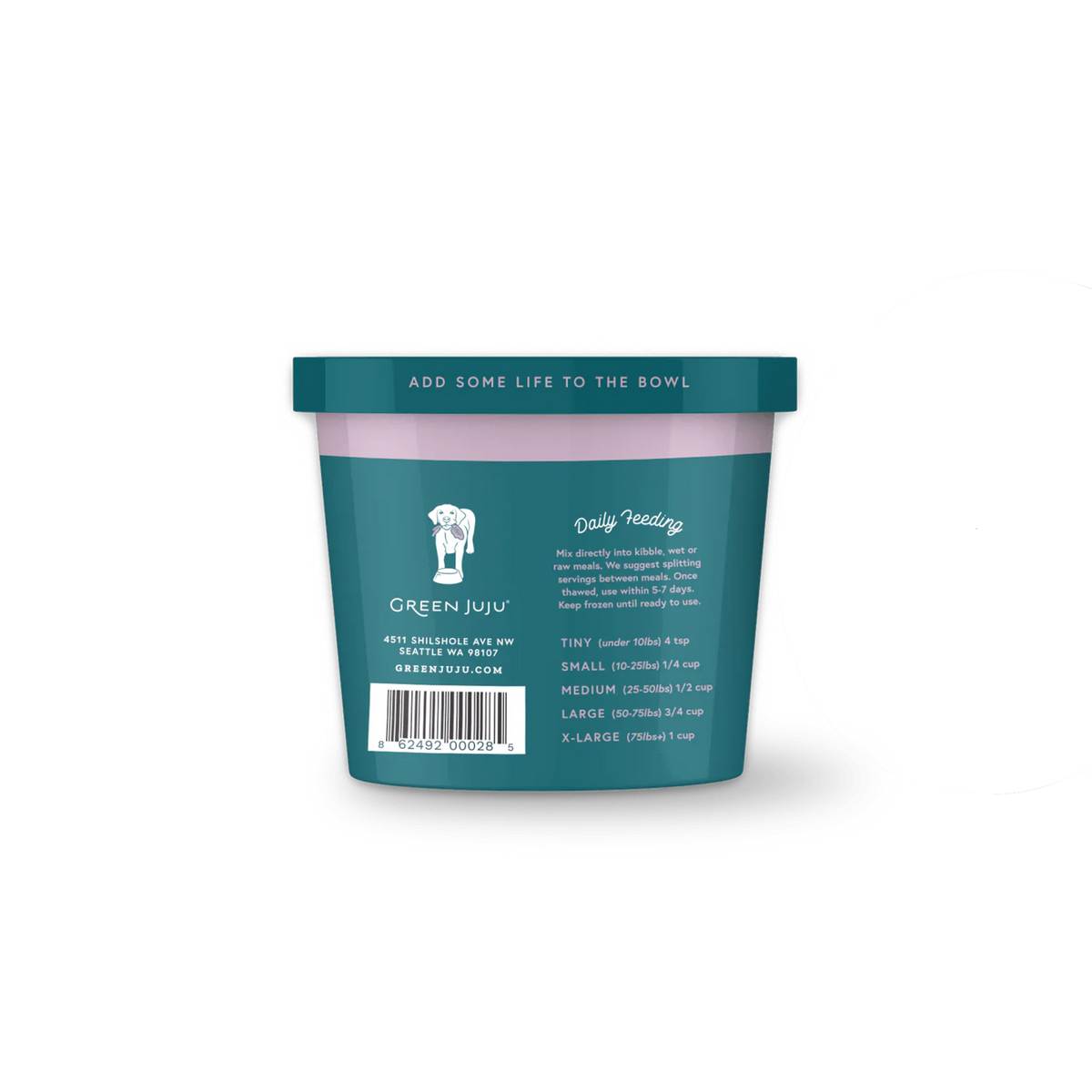 Green Juju Bailey&#39;s Blend Frozen Dog Supplement