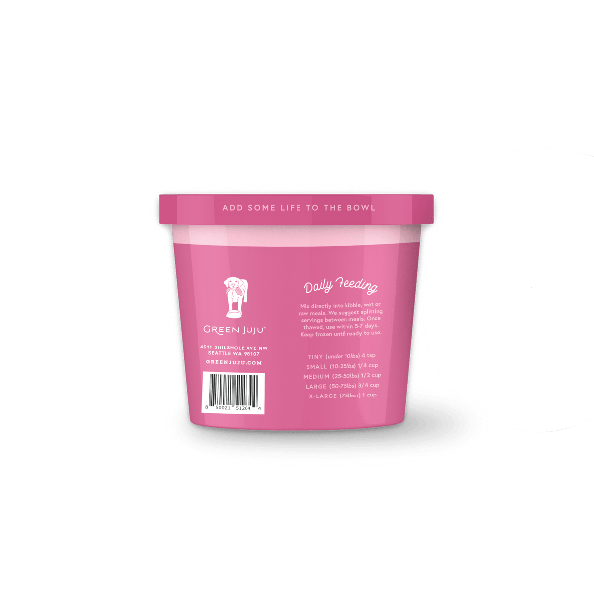 Green Juju Vitality Blend Frozen Vegetable Blend for Dogs