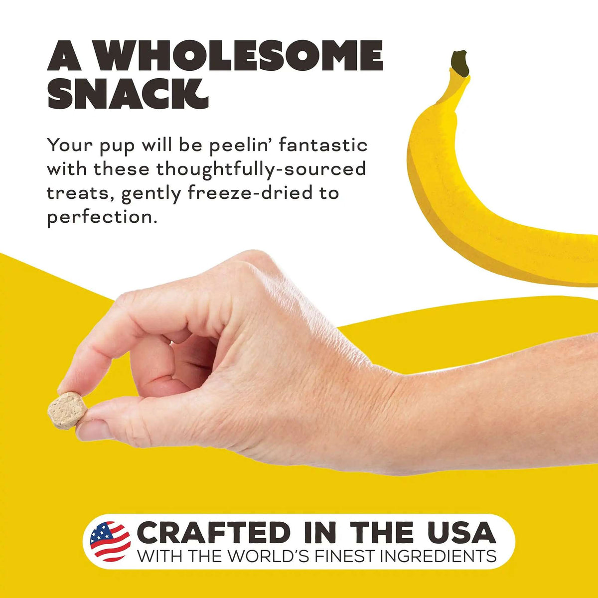 Primal Peelin&#39; Fantastic! Freeze-Dried Chicken, Banana &amp; Goat Milk Dog Treats