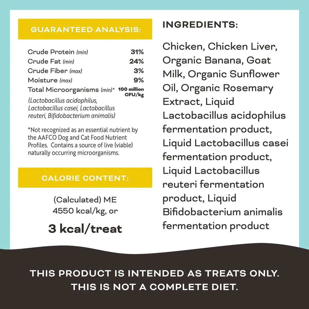 Primal Peelin&#39; Fantastic! Freeze-Dried Chicken, Banana &amp; Goat Milk Dog Treats