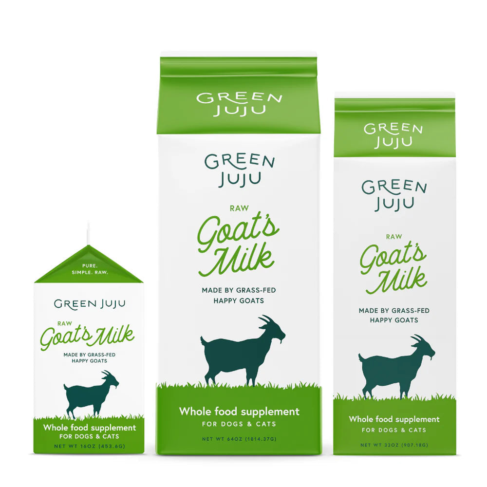 Green Juju Raw Goat&#39;s Milk Frozen Dog &amp; Cat Supplement