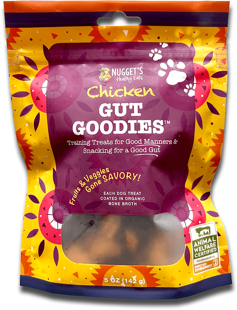 Nugget&#39;s Healthy Eats Gut Goodies Chicken Dog Treats