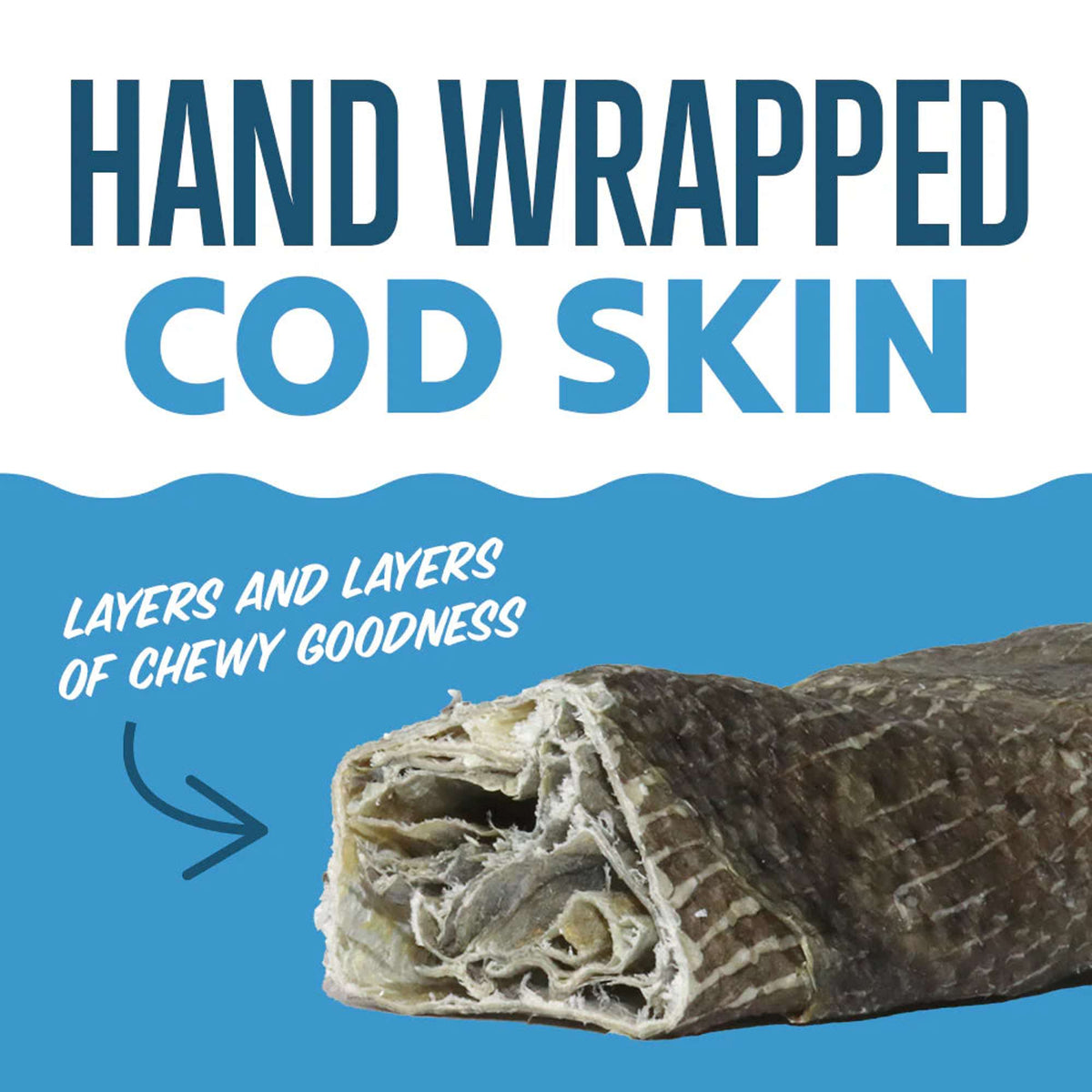 Icelandic+ Hand Wrapped Cod Stick Dog Chews