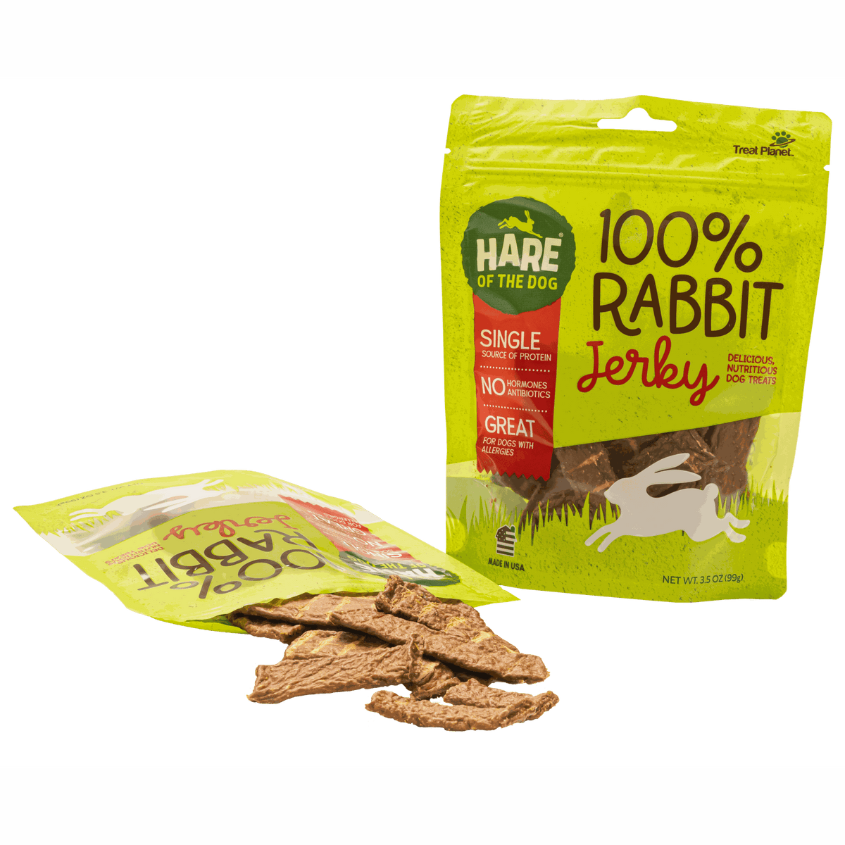 Hare of the Dog 100% Rabbit Jerky Dog Treats
