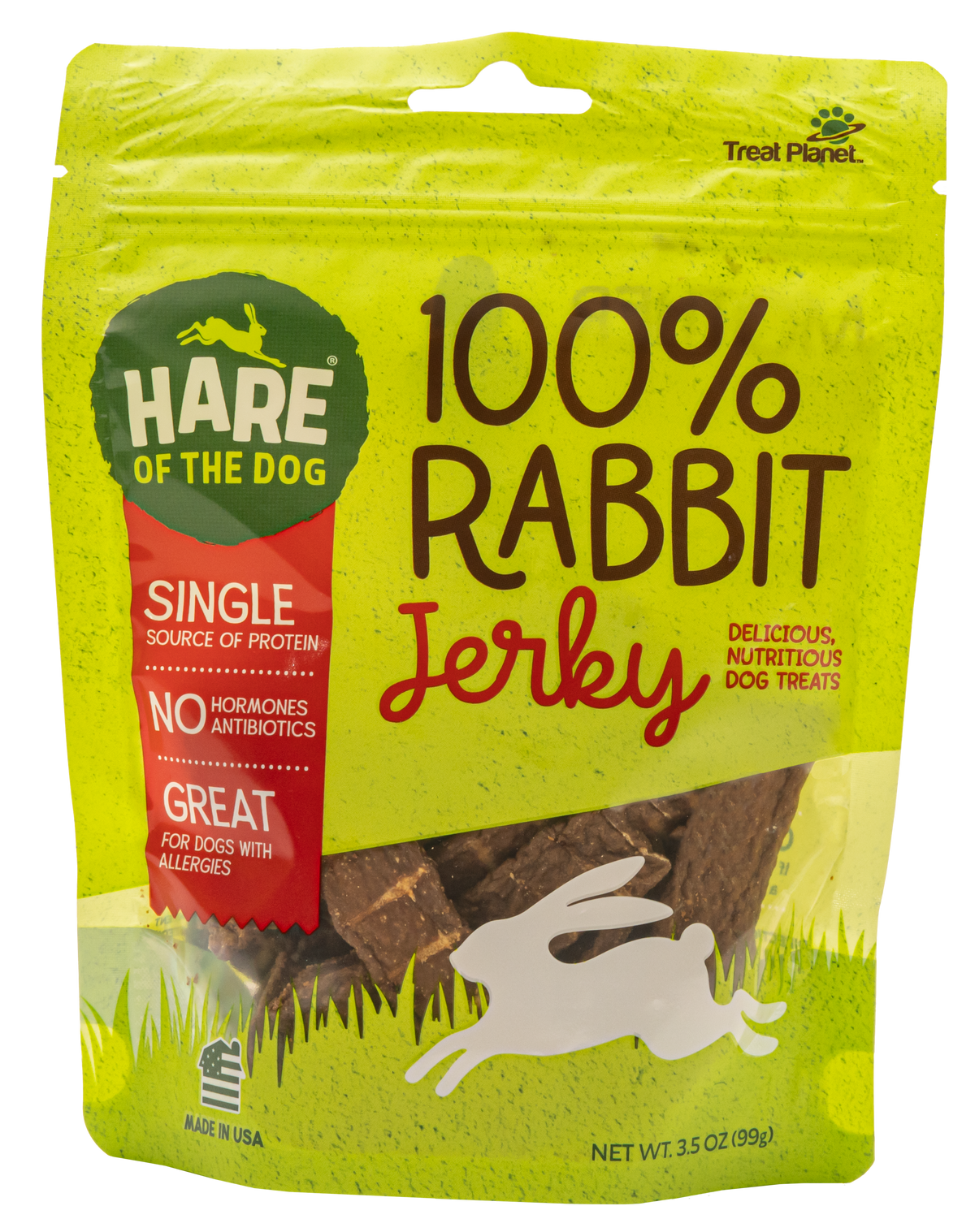 Hare of the Dog 100% Rabbit Jerky Dog Treats