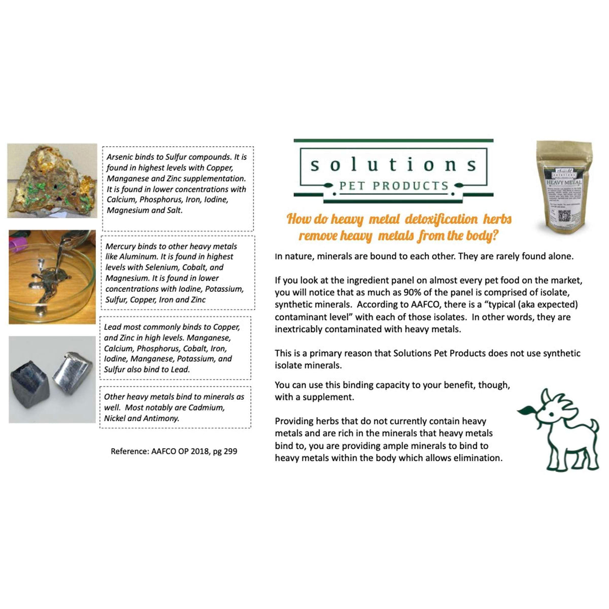 Solutions Pet Products Heavy Metal Detoxification Supplement for Dogs and Cats