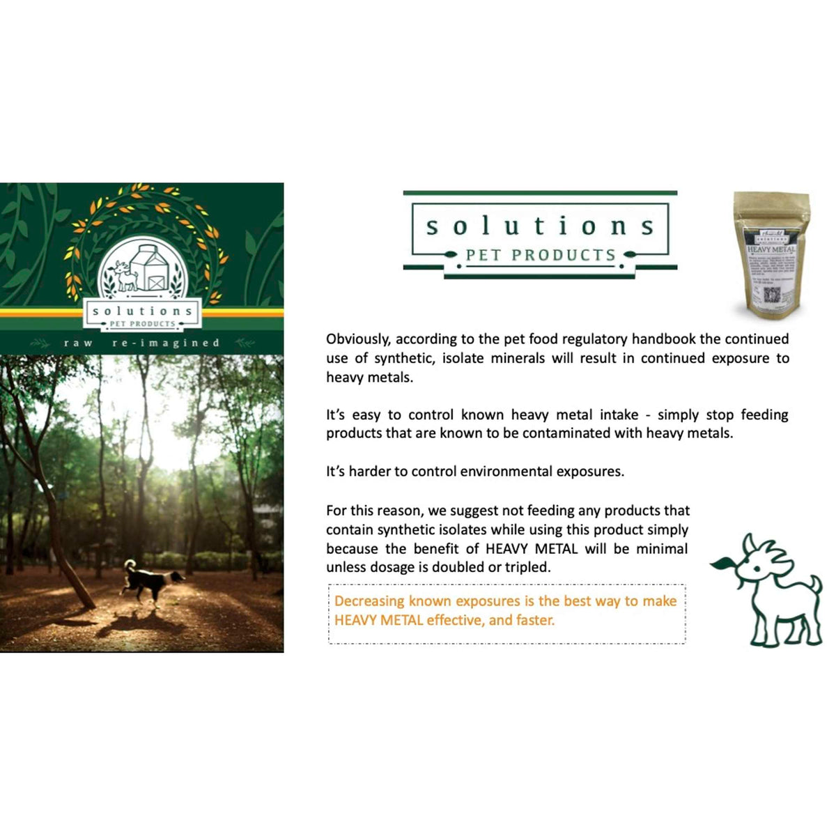 Solutions Pet Products Heavy Metal Detoxification Supplement for Dogs and Cats