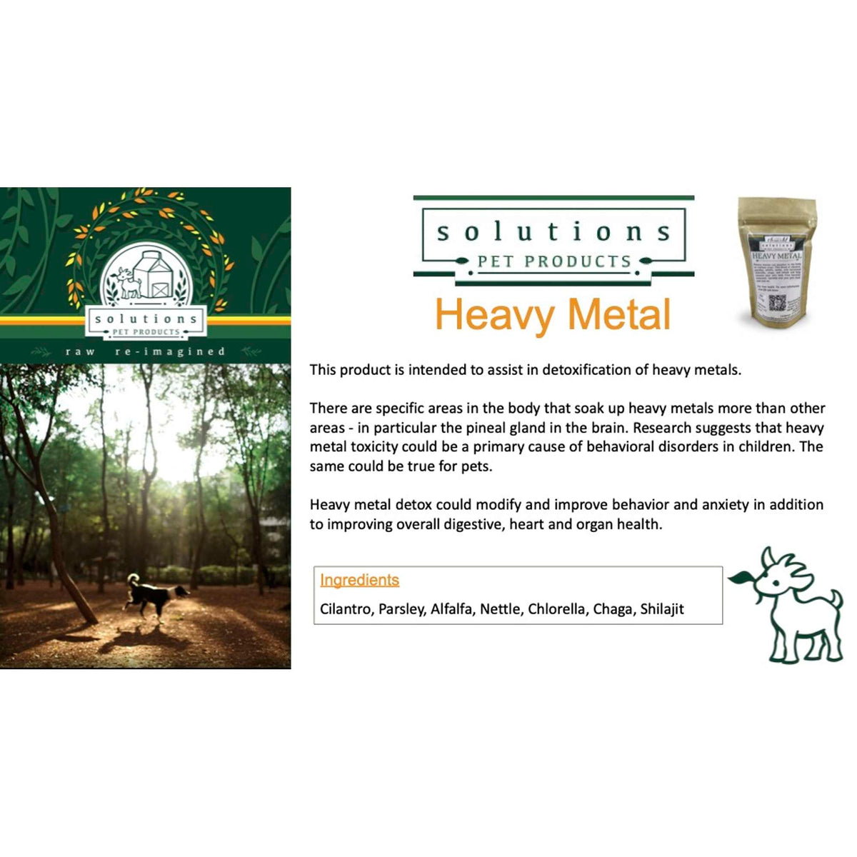 Solutions Pet Products Heavy Metal Detoxification Supplement for Dogs and Cats