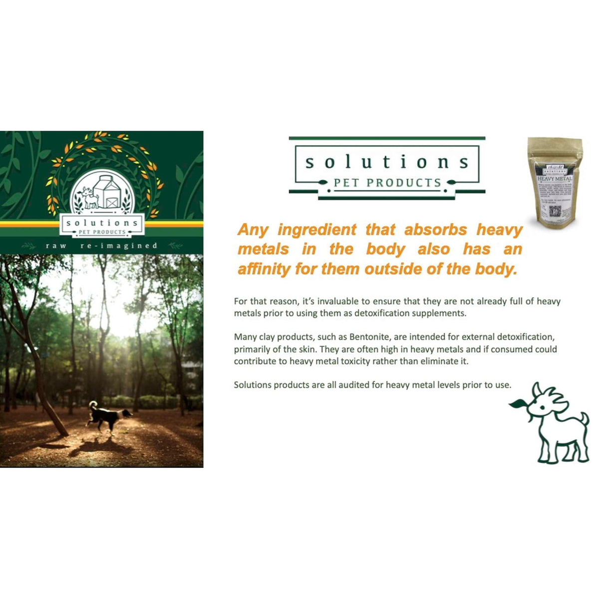 Solutions Pet Products Heavy Metal Detoxification Supplement for Dogs and Cats