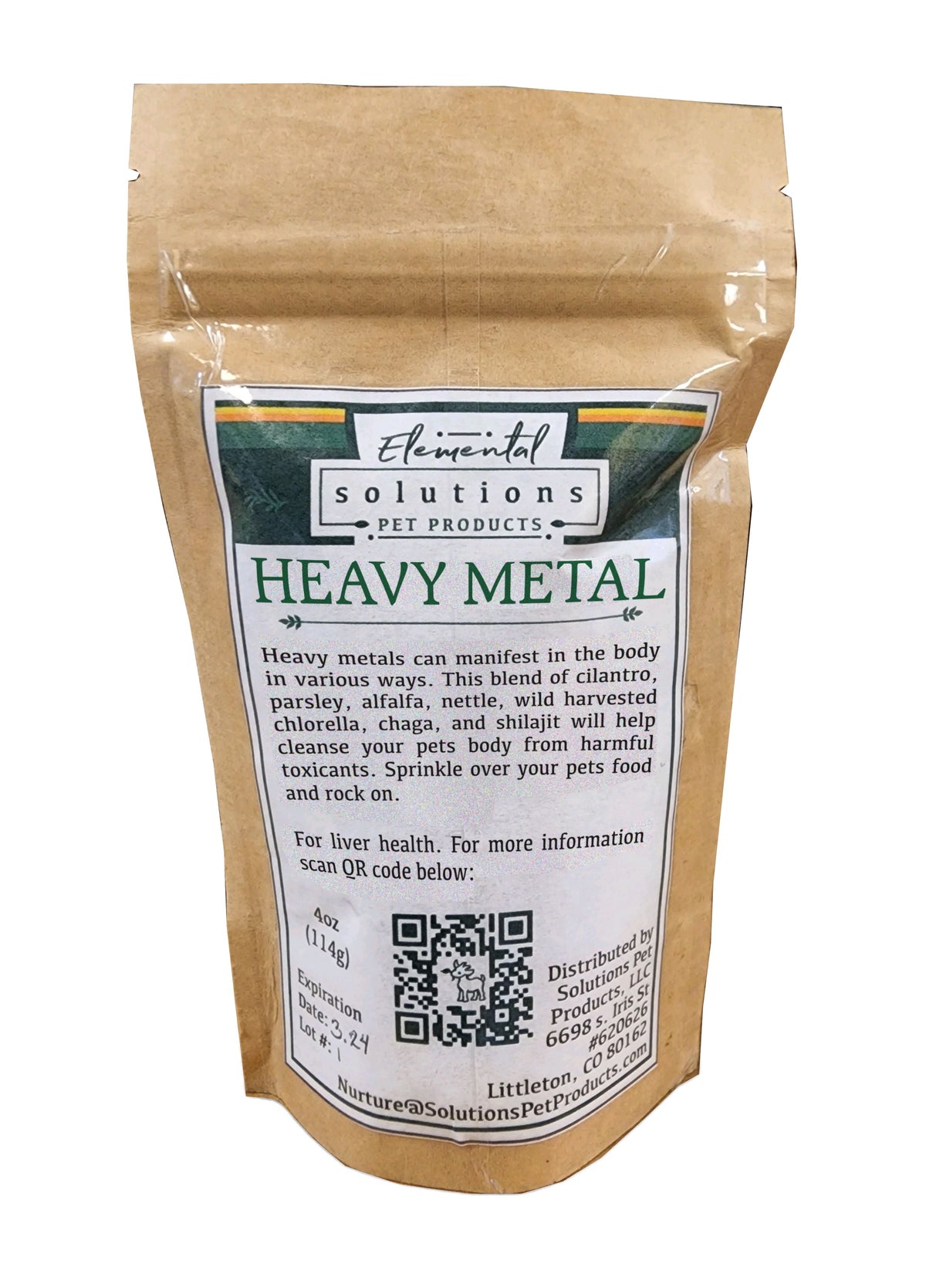 Solutions Pet Products Heavy Metal Detoxification Supplement for Dogs and Cats