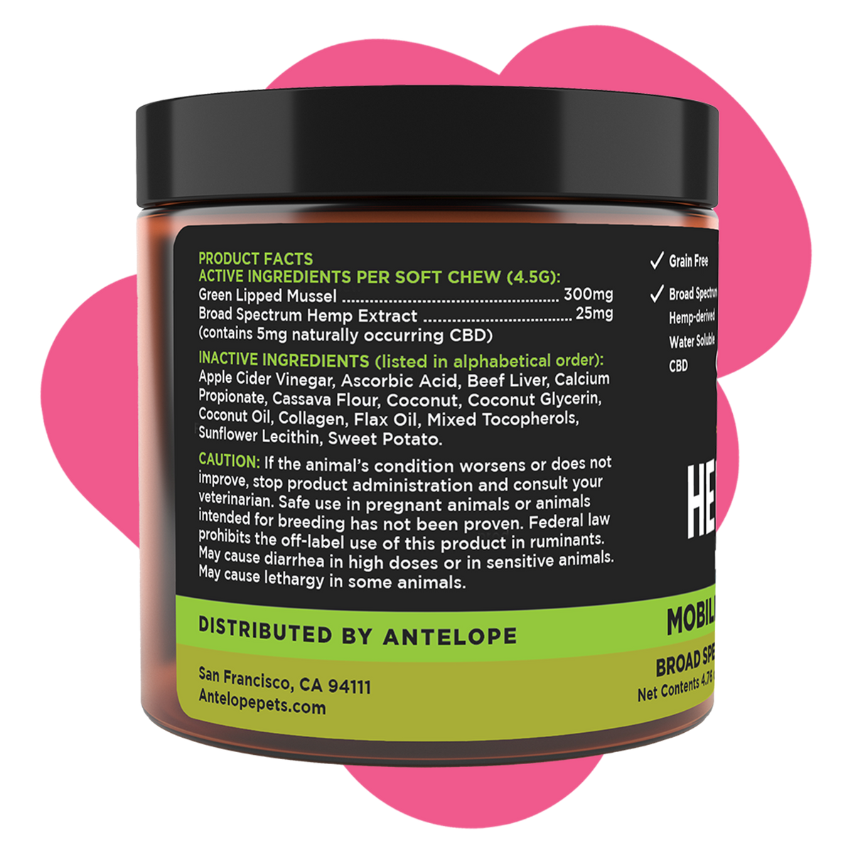 Super Snout Hemp Hemp+Joint Mobility Chews for Dogs &amp; Cats