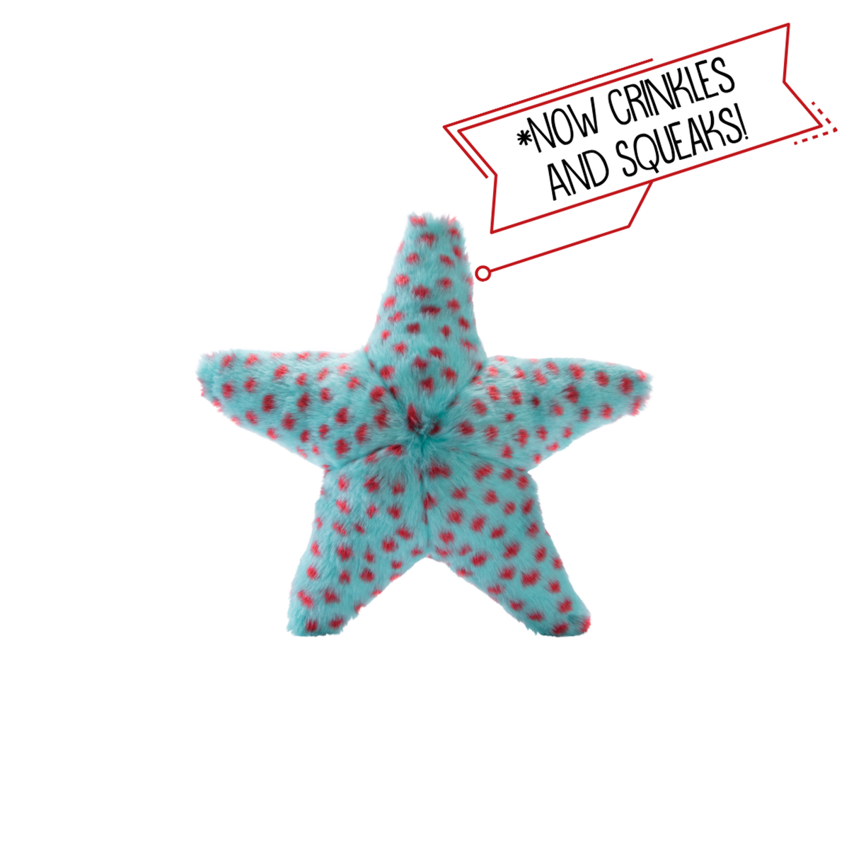 Fluff &amp; Tuff Ally Starfish Dog Toy