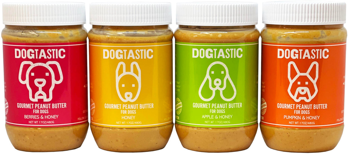 SodaPup Dogtastic Gourmet Peanut Butter for Dogs - Apple & Honey Flavor