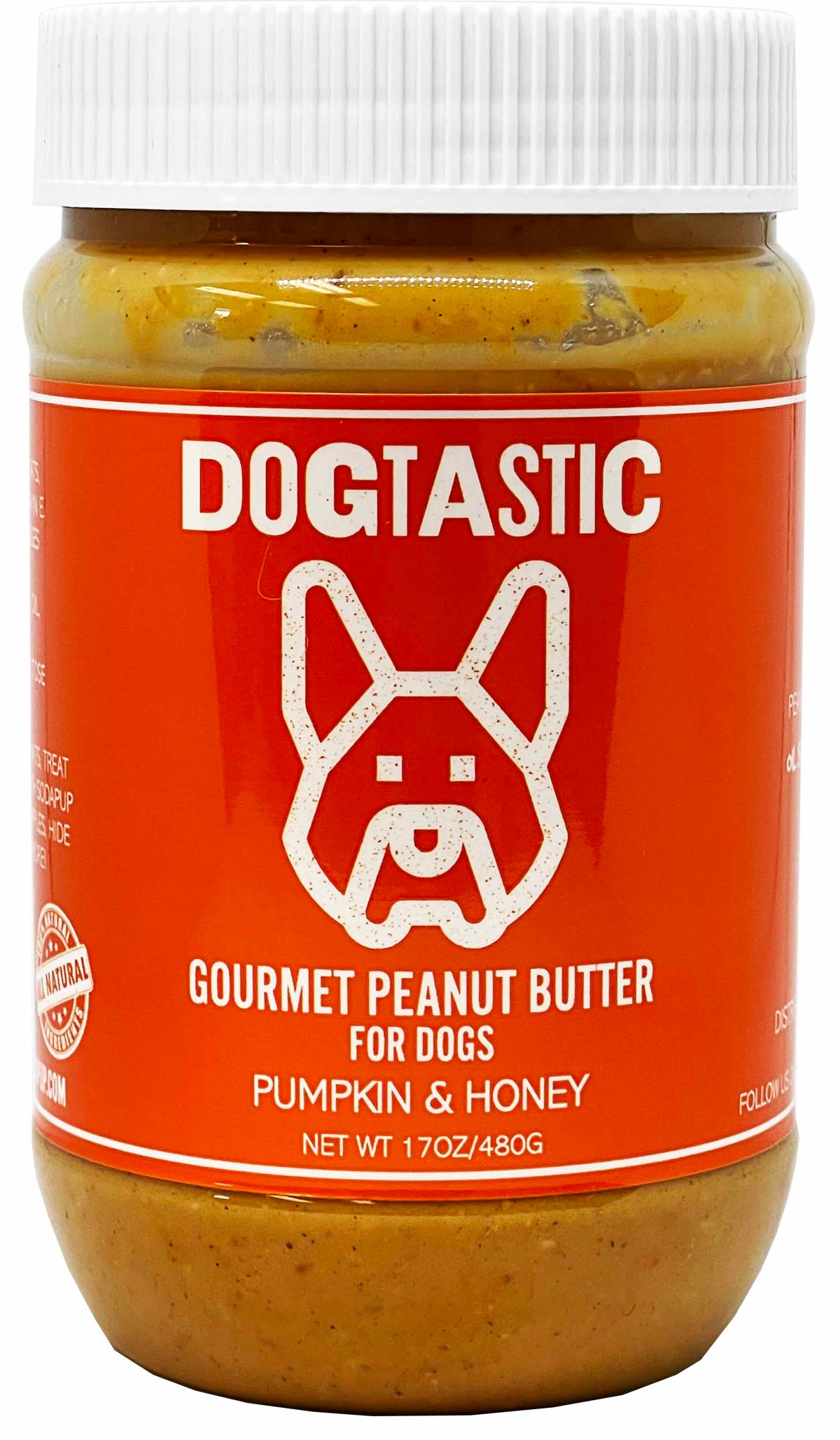 SodaPup Dogtastic Gourmet Peanut Butter for Dogs - Pumpkin & Honey Flavor