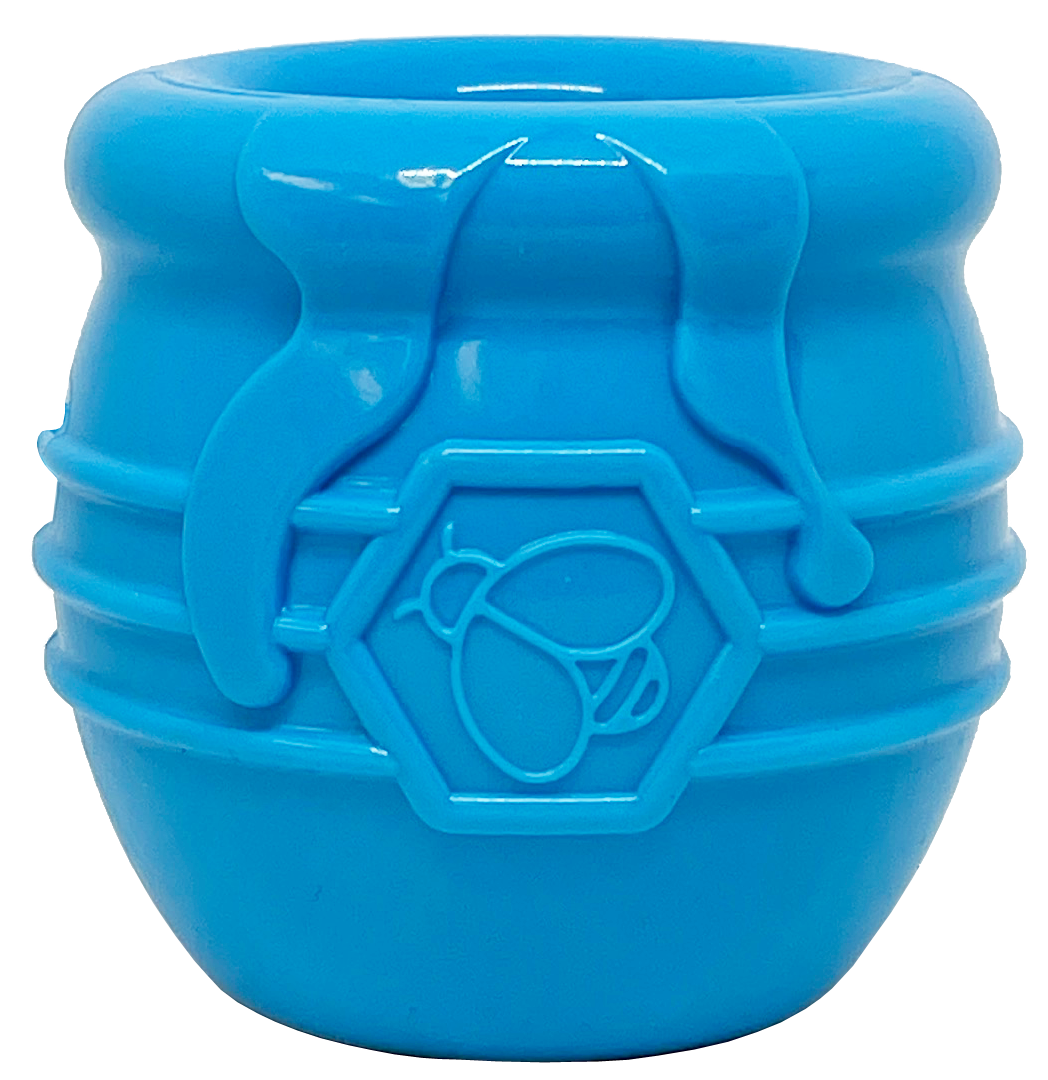 SodaPup Honey Pot Durable PUP-X Rubber Treat Dispenser & Enrichment Toy