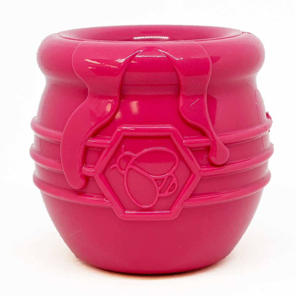 SodaPup Honey Pot Durable PUP-X Rubber Treat Dispenser & Enrichment Toy