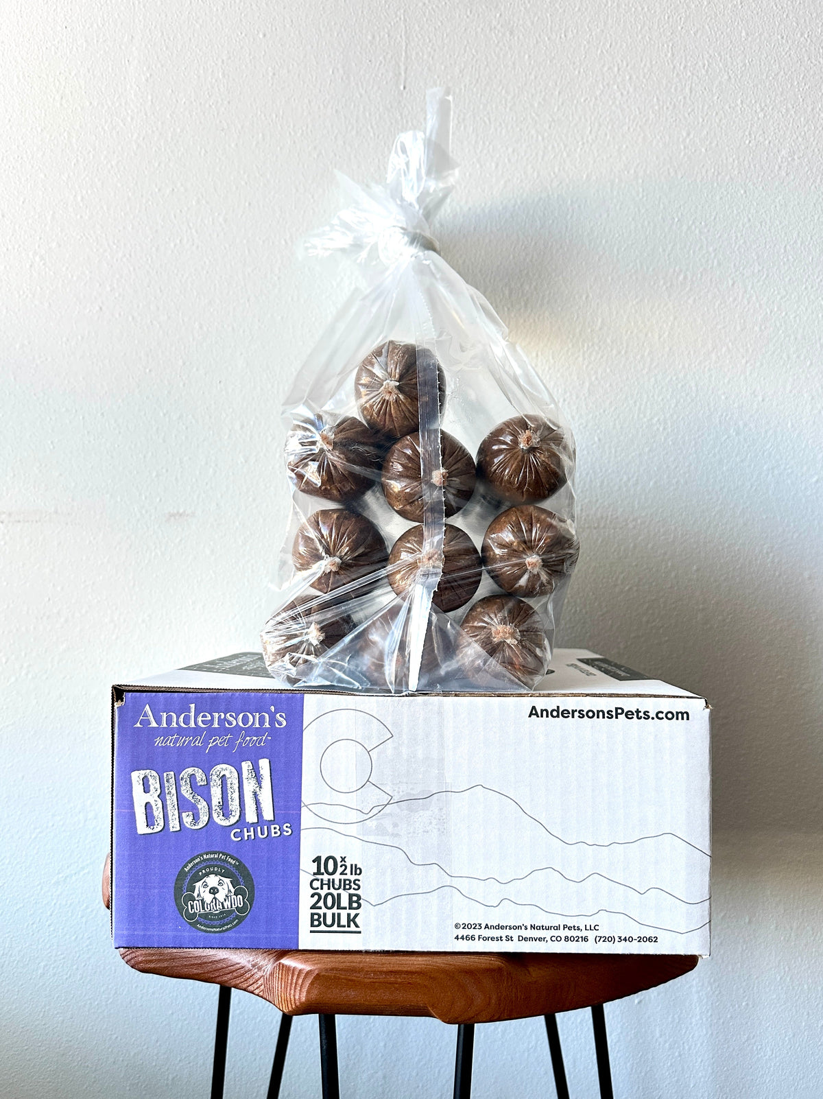 Anderson&#39;s Colorado Pasture-Raised Bison Blend Frozen Raw Dog Food