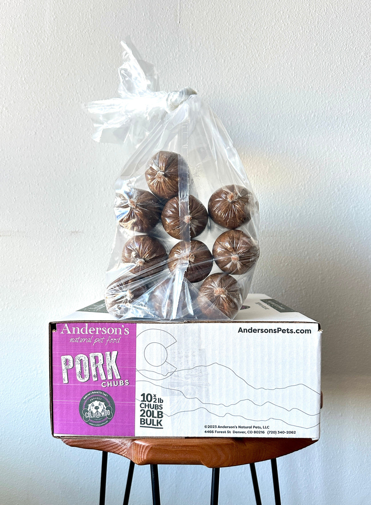 Anderson&#39;s Colorado Pasture-Raised Pork Blend Frozen Raw Dog Food