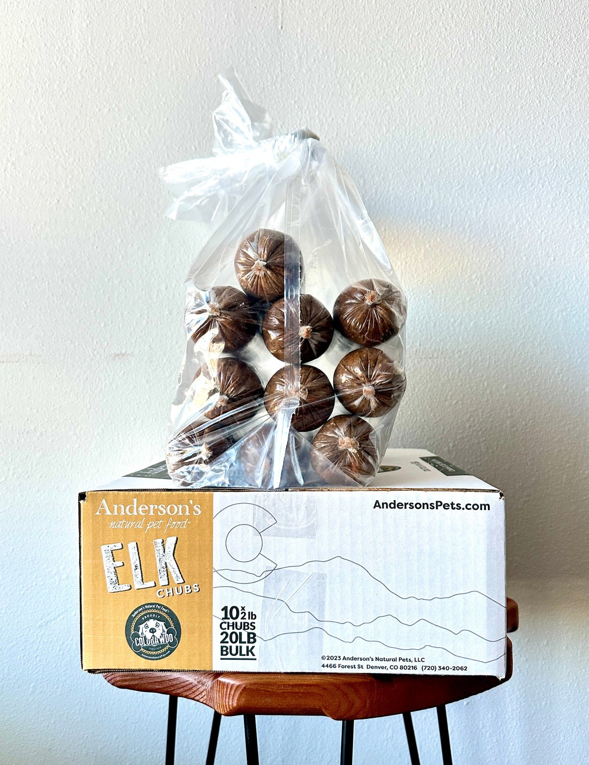 Anderson&#39;s Colorado Pasture-Raised Elk Blend Frozen Raw Dog Food