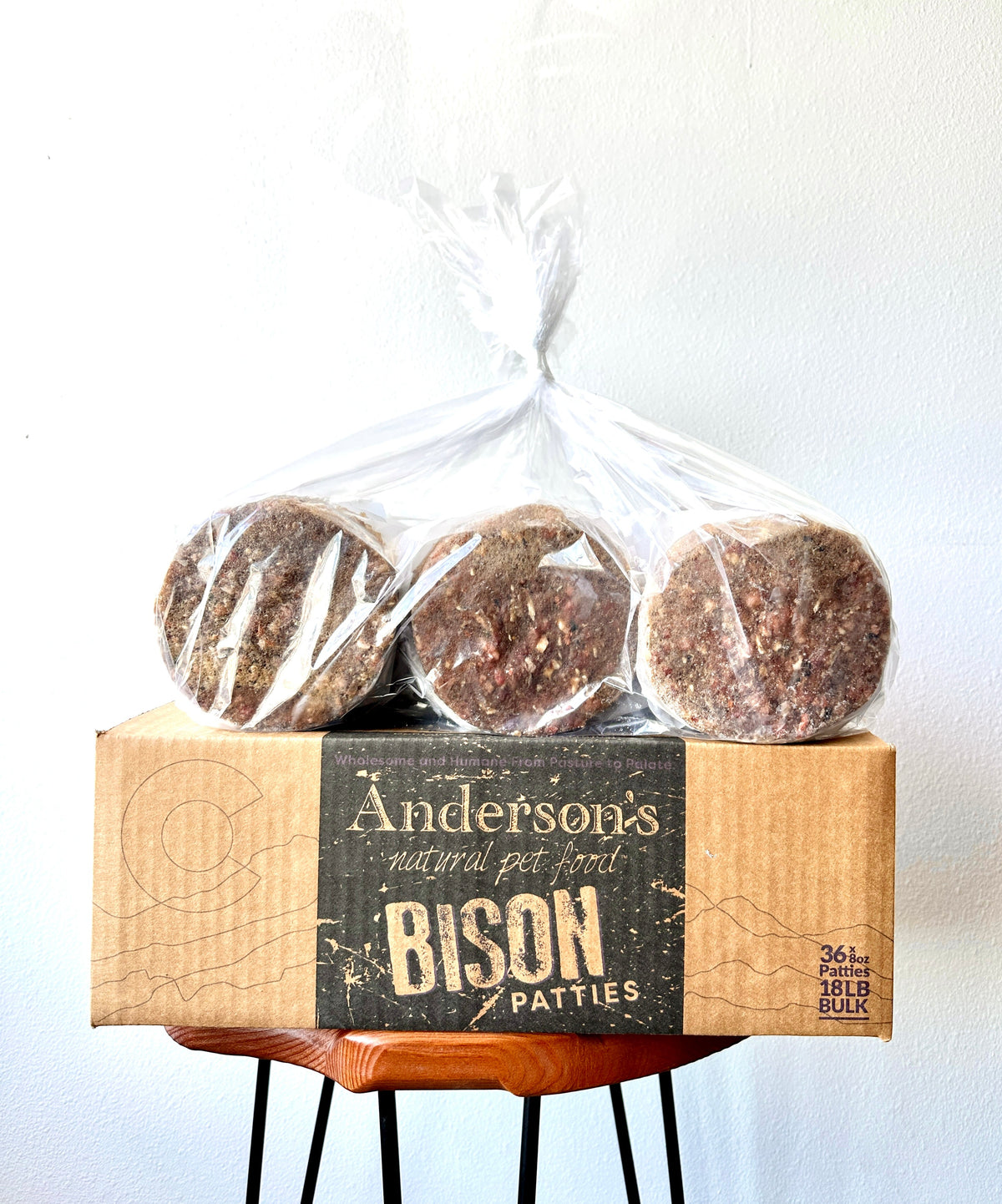 Anderson&#39;s Colorado Pasture-Raised Bison Blend Frozen Raw Dog Food