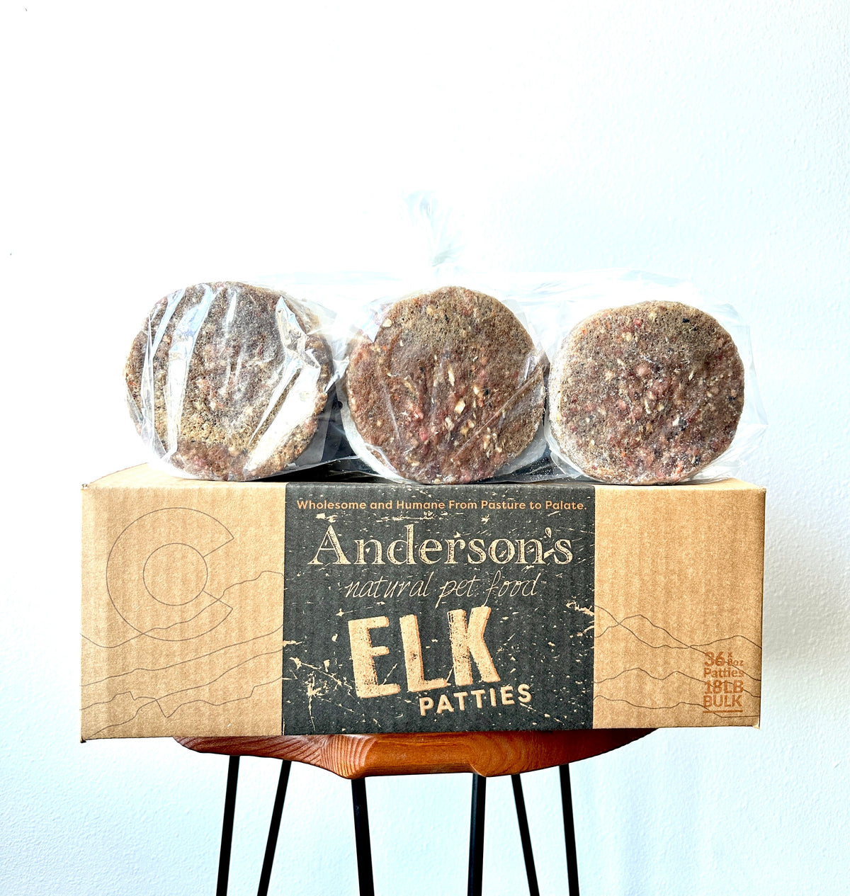 Anderson&#39;s Colorado Pasture-Raised Elk Blend Frozen Raw Dog Food