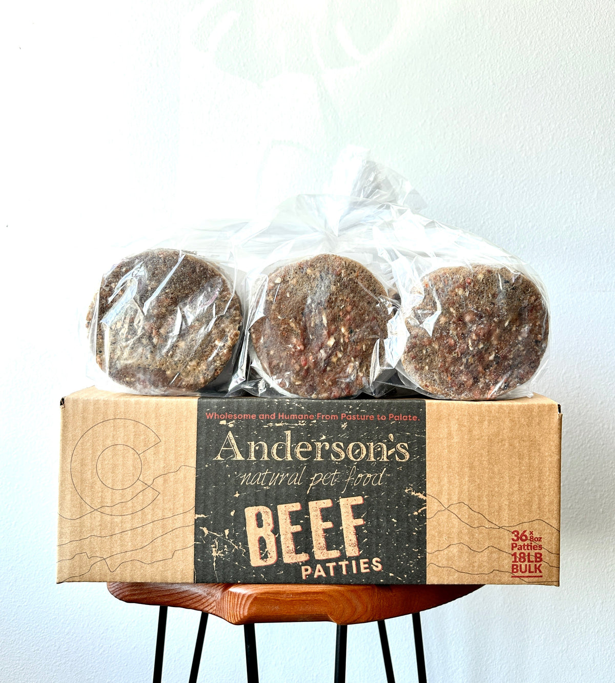 Anderson&#39;s Colorado Grass-Fed Beef Blend Frozen Raw Dog Food