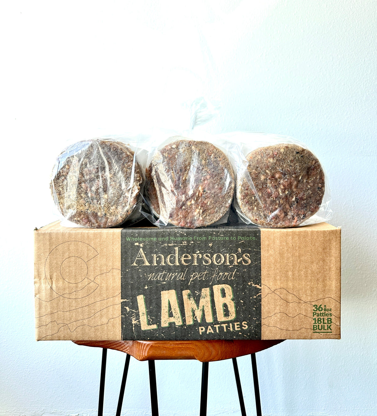 Anderson&#39;s Colorado Grass-Fed Lamb Blend Frozen Raw Dog Food