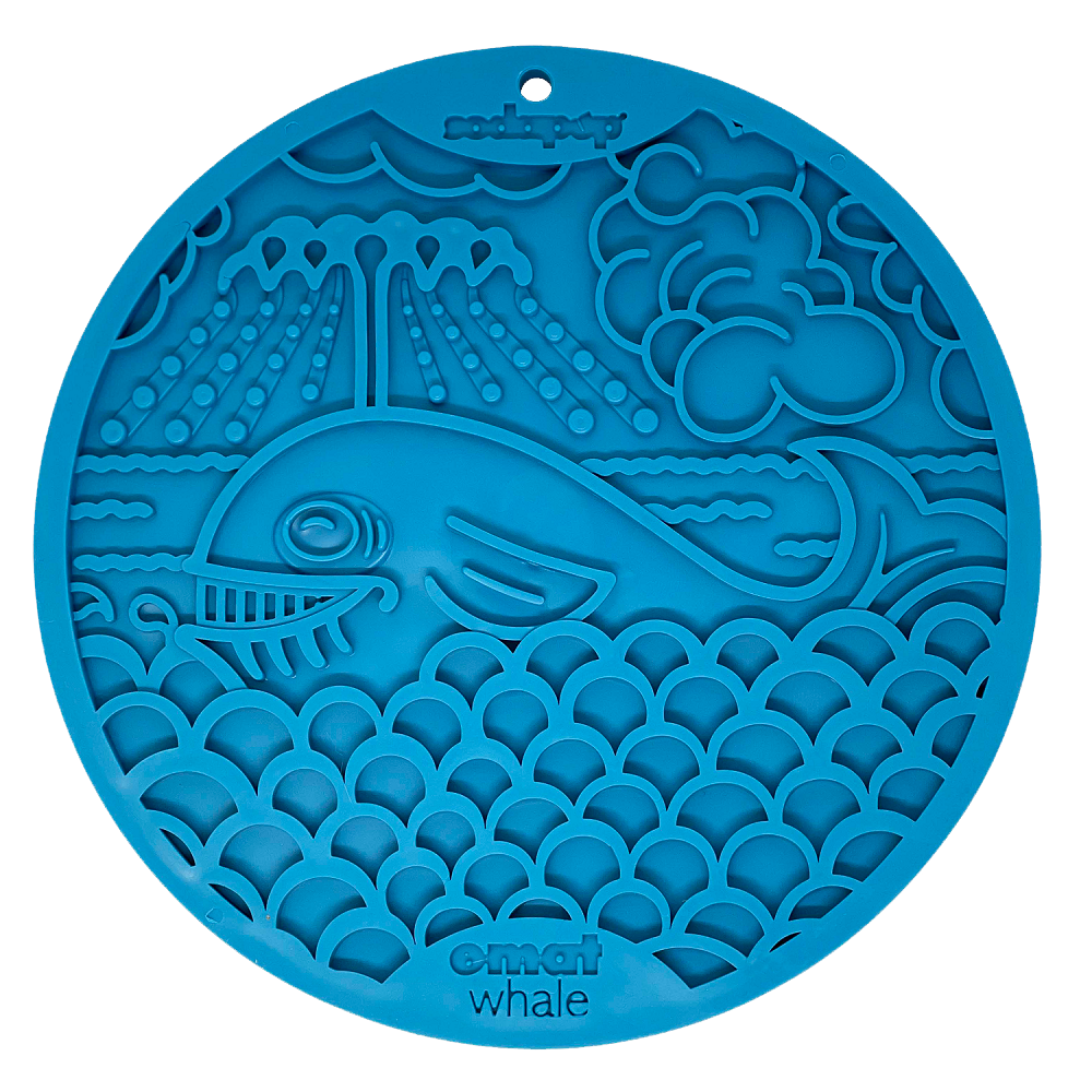 SodaPup Whale Design eMat Enrichment Lick Mat With Suction Cups