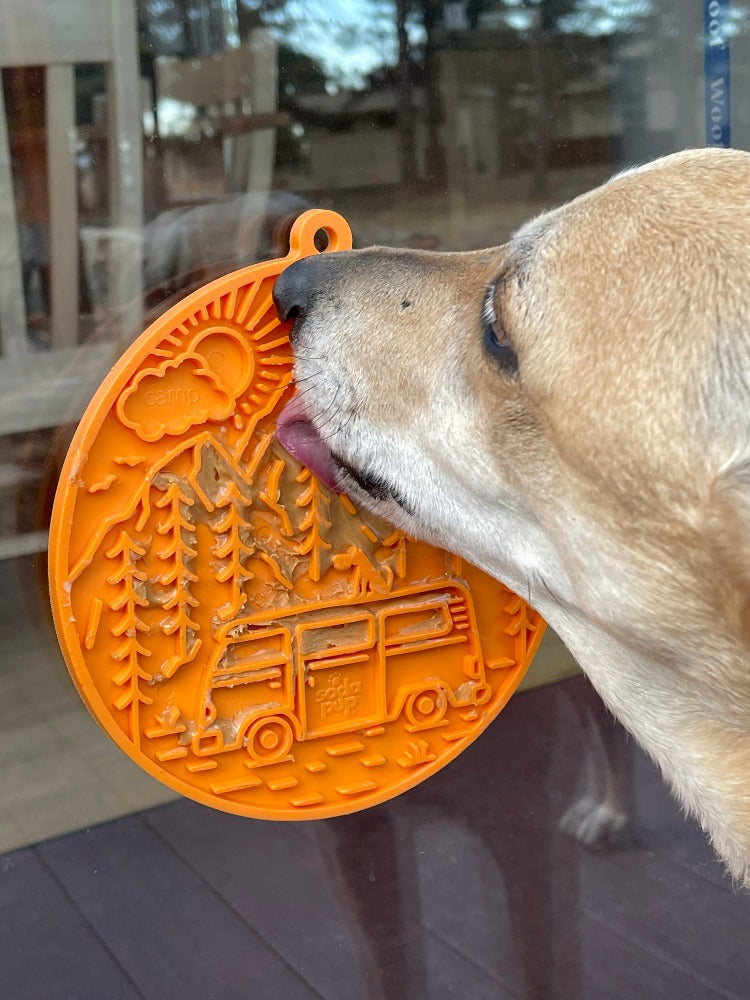 SodaPup Camp eMat Enrichment Lick Mat With Suction Cups