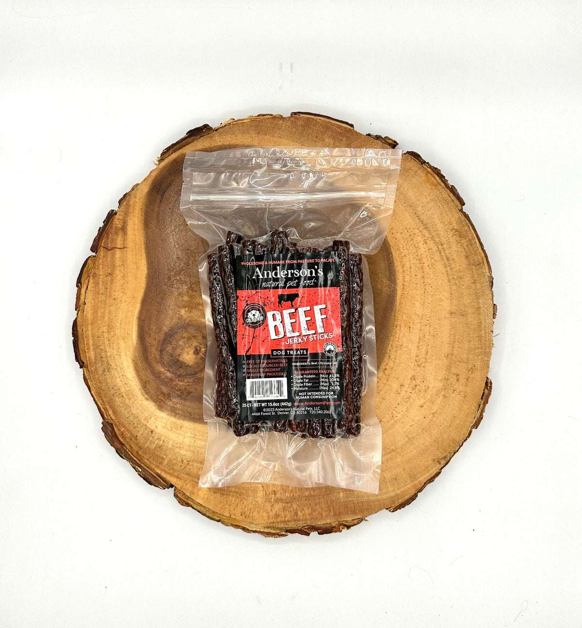 Anderson&#39;s Colorado Grass-Fed Beef Jerky Sticks Dog Treats