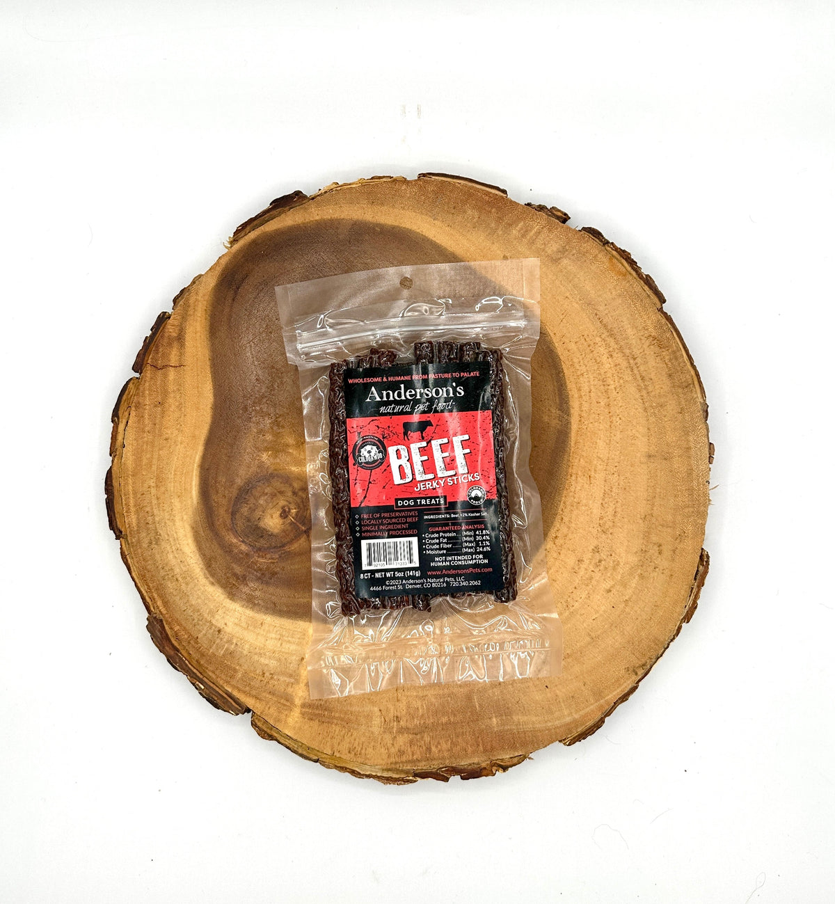 Anderson&#39;s Colorado Grass-Fed Beef Jerky Sticks Dog Treats