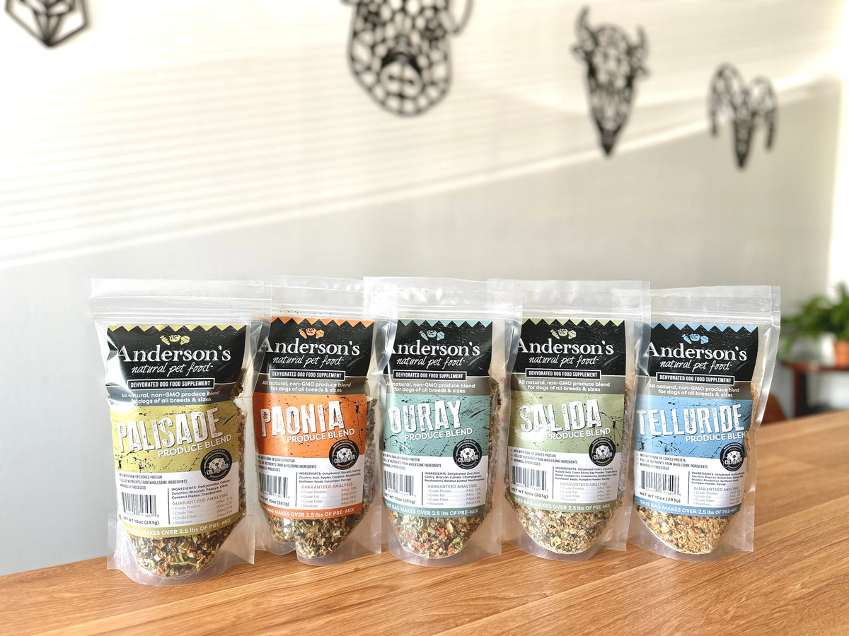 Anderson&#39;s Colorado Non-GMO Dehydrated Telluride Produce Blend for Dogs