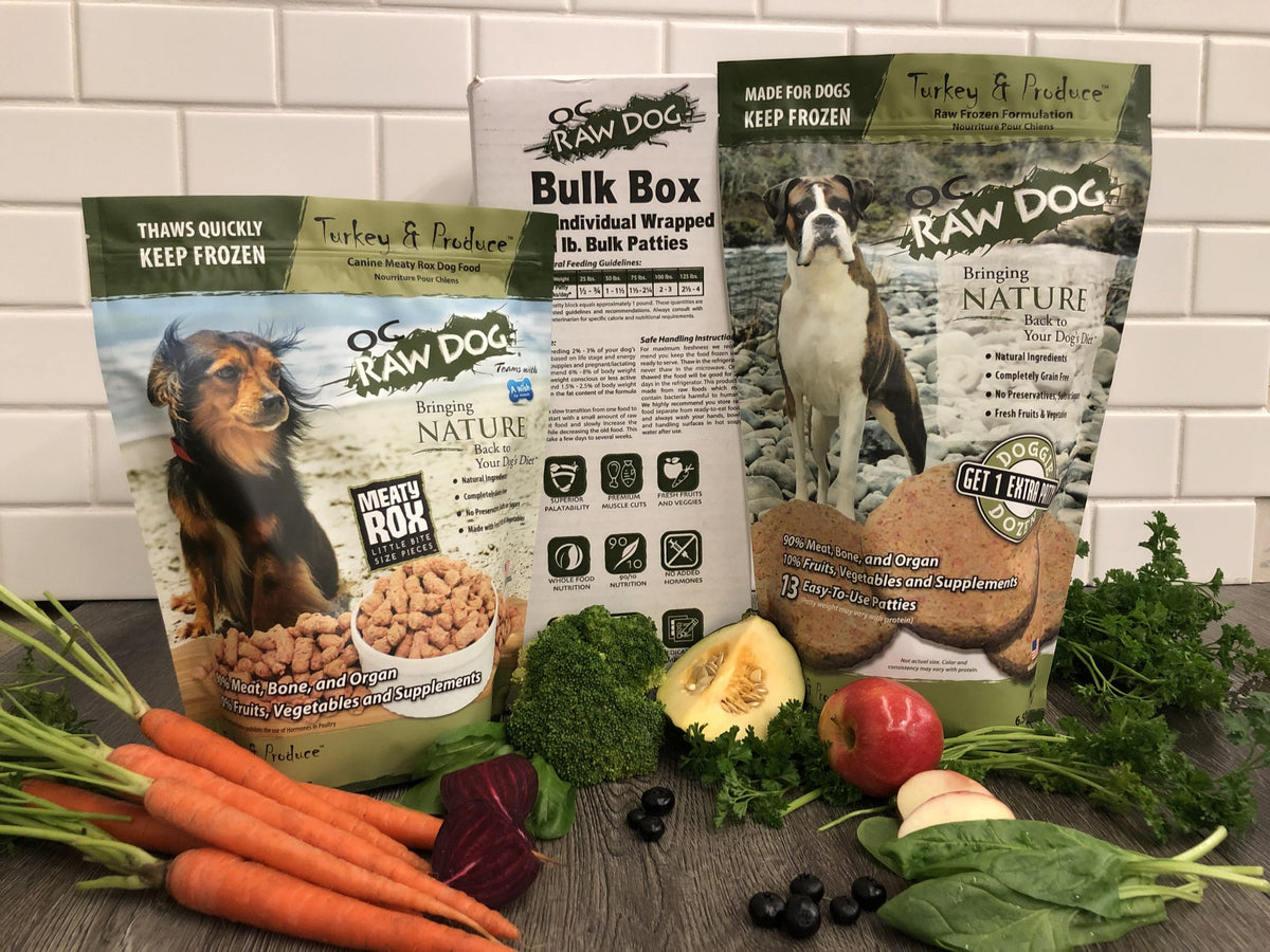 OC Raw Freeze-Dried Turkey &amp; Produce Dog Food