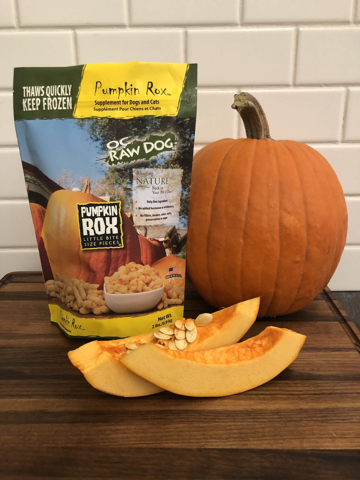 OC Raw Pumpkin Rox Frozen Dog &amp; Cat Supplement