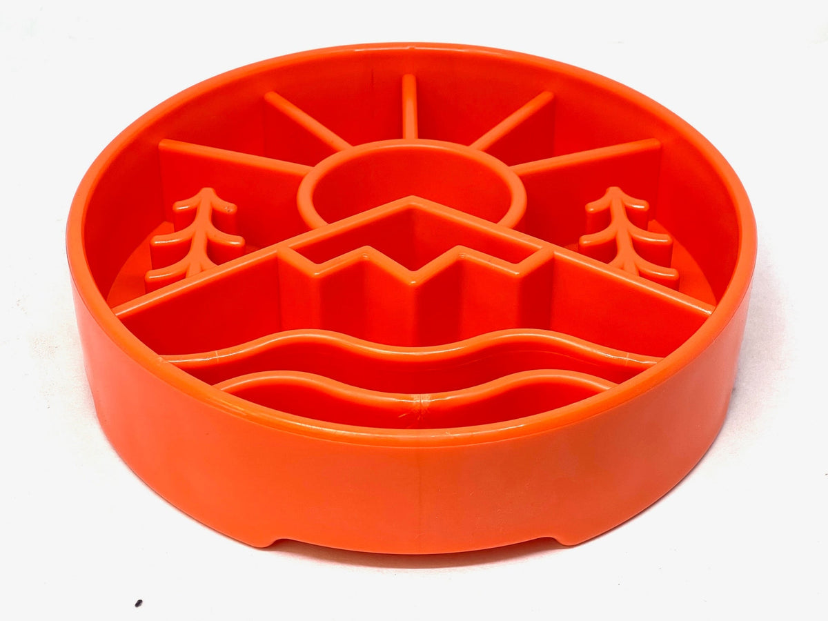 SodaPup Great Outdoors Design eBowl Enrichment Slow Feeder Bowl for Dogs