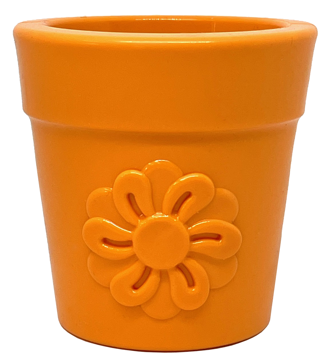 SodaPup Large Flower Pot Durable PUP-X Rubber Treat Dispenser & Enrichment Toy