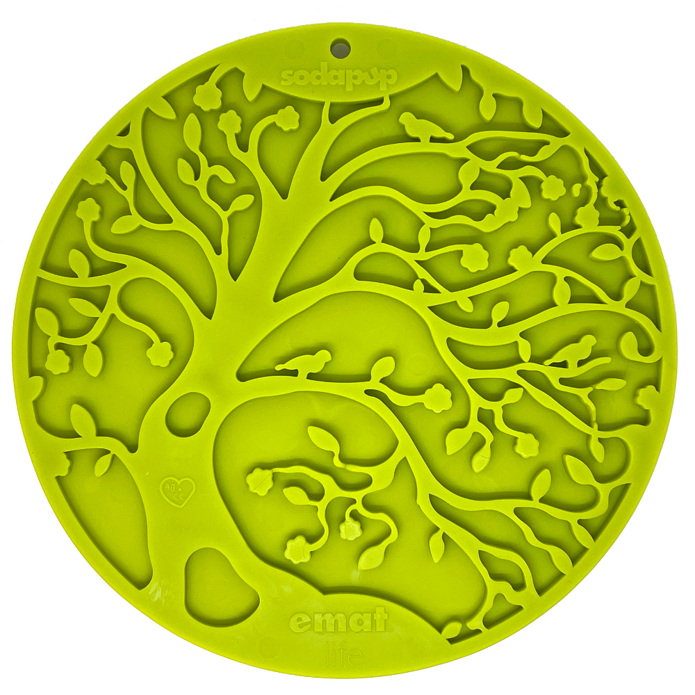 SodaPup  Tree of Life eMat Enrichment Lick Mat With Suction Cups