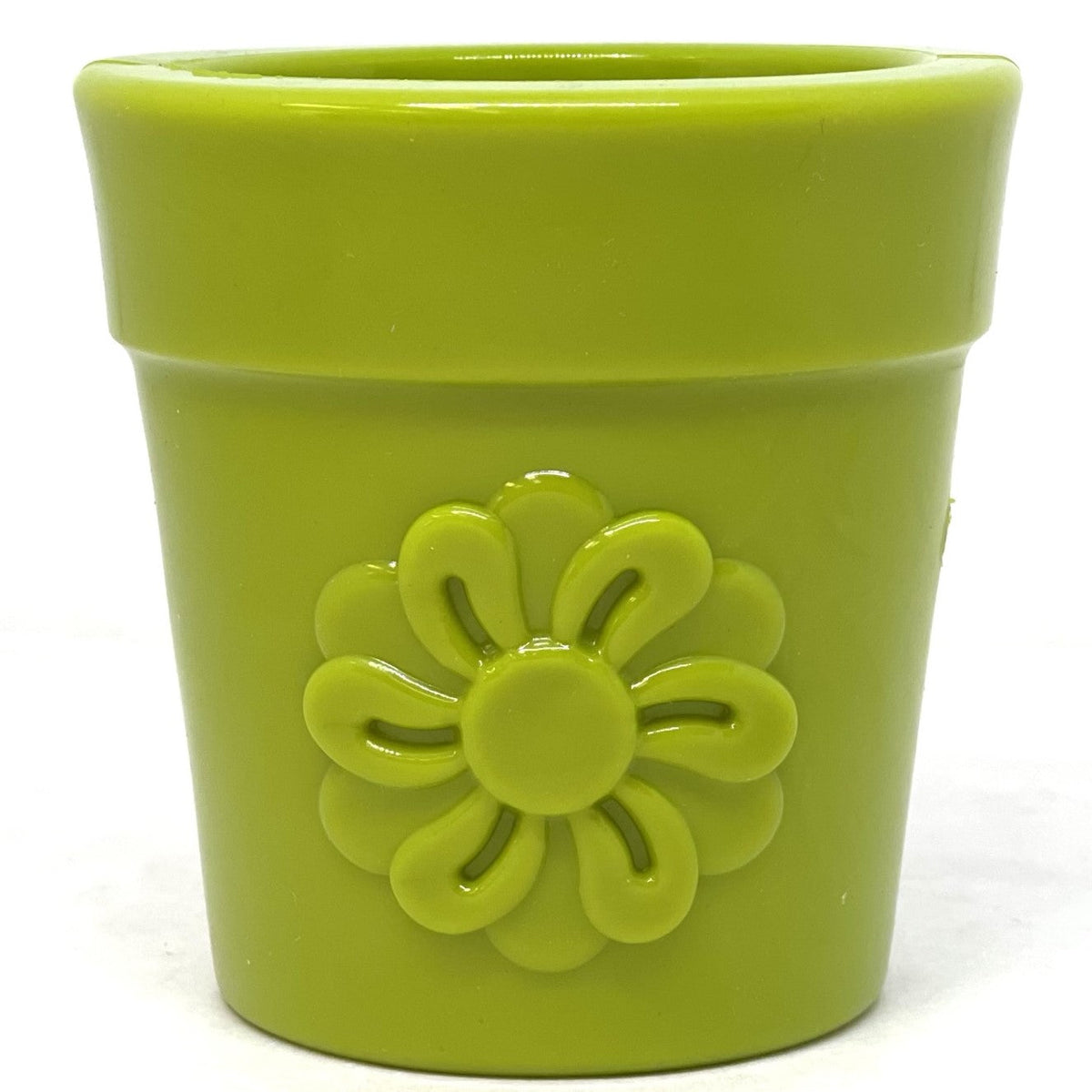 SodaPup Large Flower Pot Durable PUP-X Rubber Treat Dispenser & Enrichment Toy