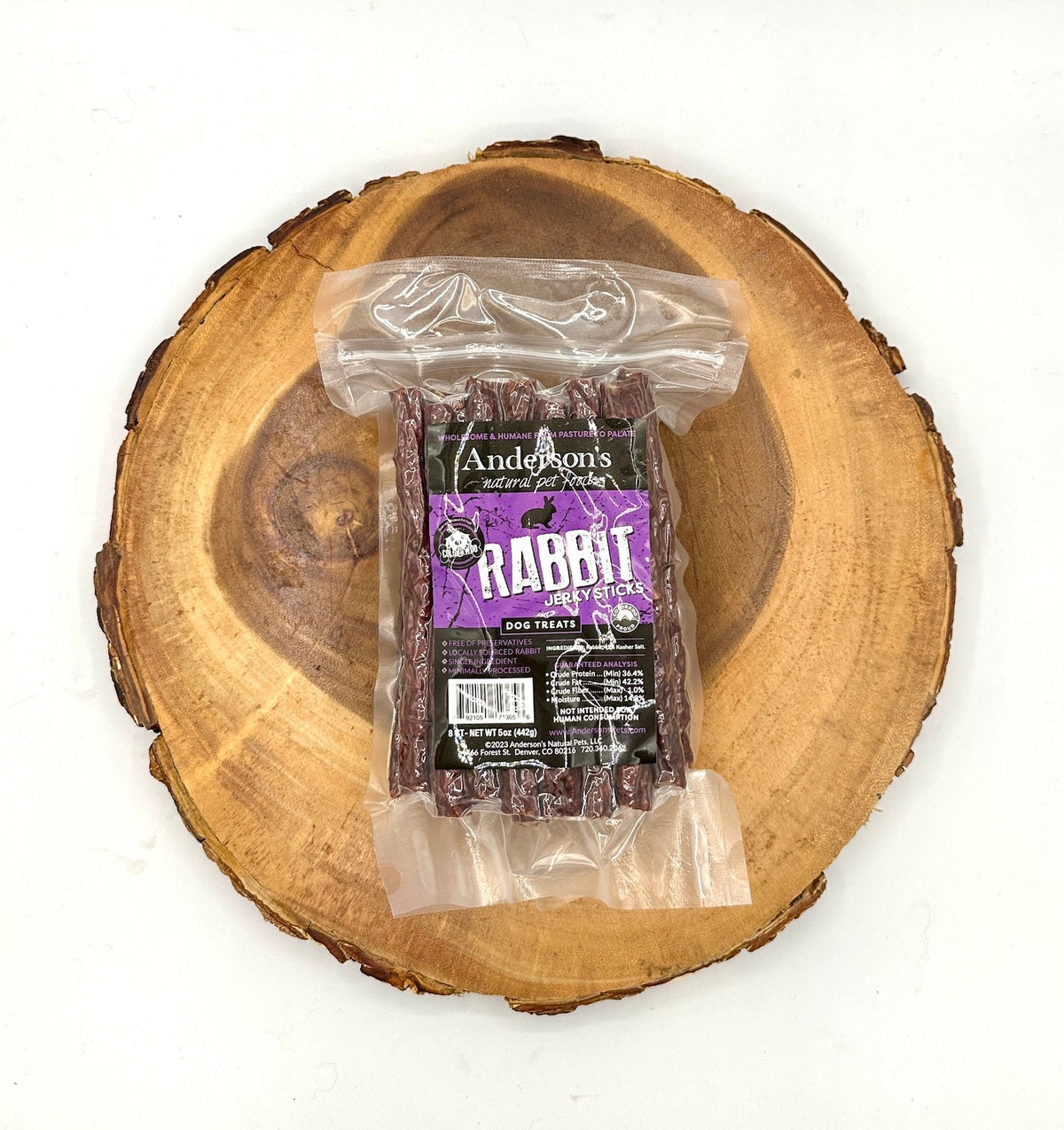 Anderson&#39;s Colorado Pasture-Raised Rabbit Jerky Sticks Dog Treats