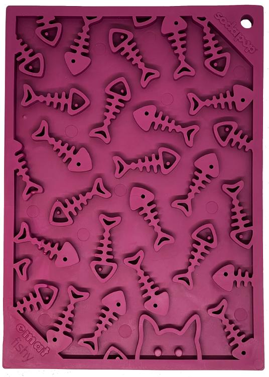 SodaPup Fishy Design eMat Enrichment Lick Mat - small