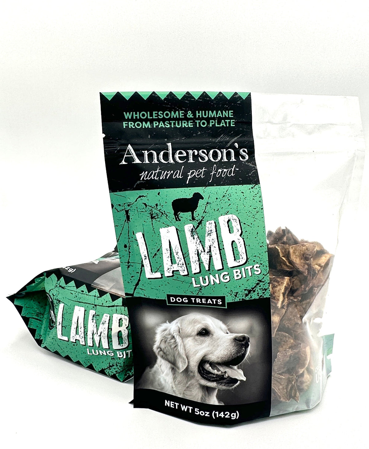 Anderson&#39;s Colorado Pasture-Raised Lamb Lung Bits Dog Treats