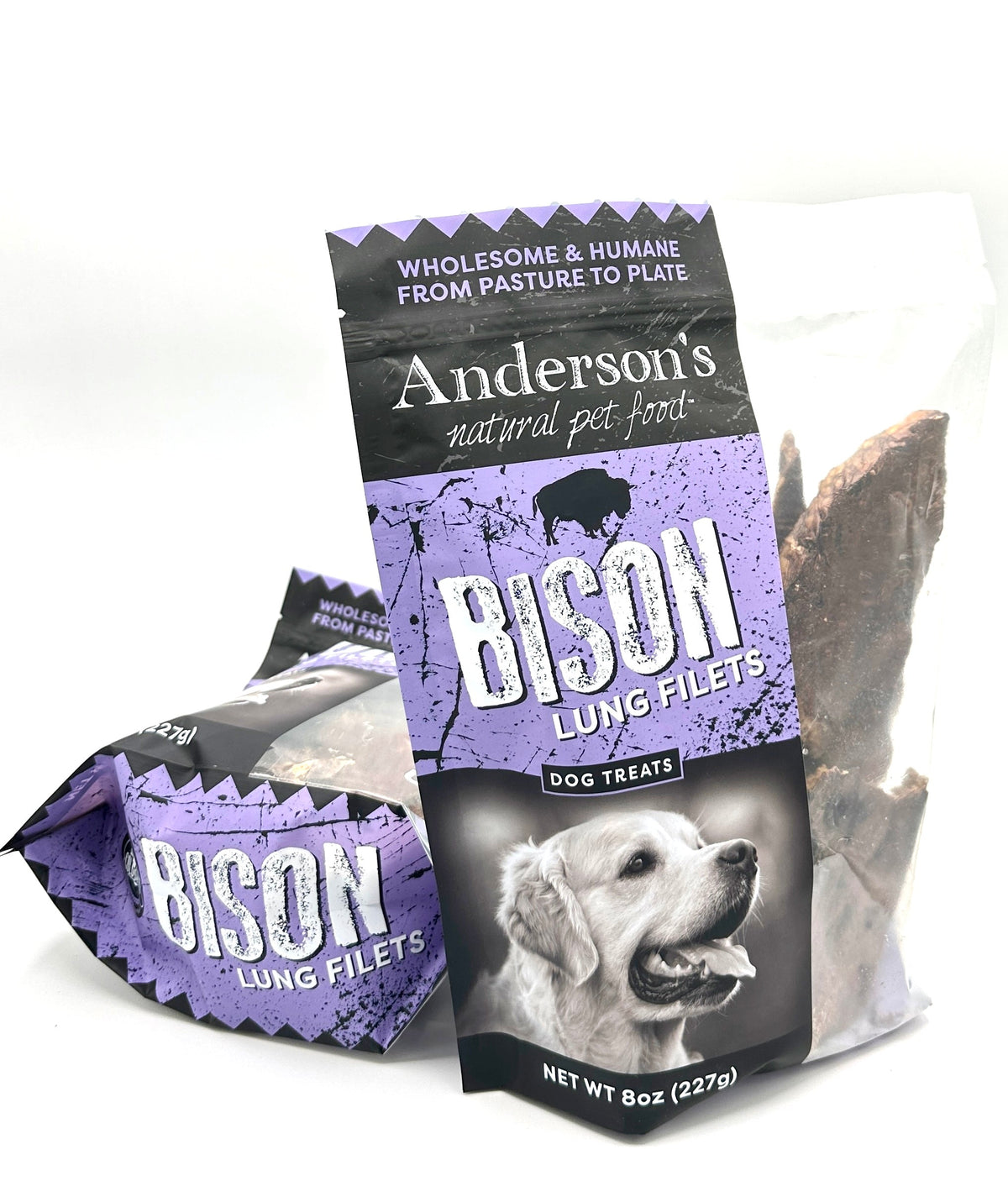 Anderson&#39;s Colorado Pasture-Raised Bison Lung Slices Dog Treats
