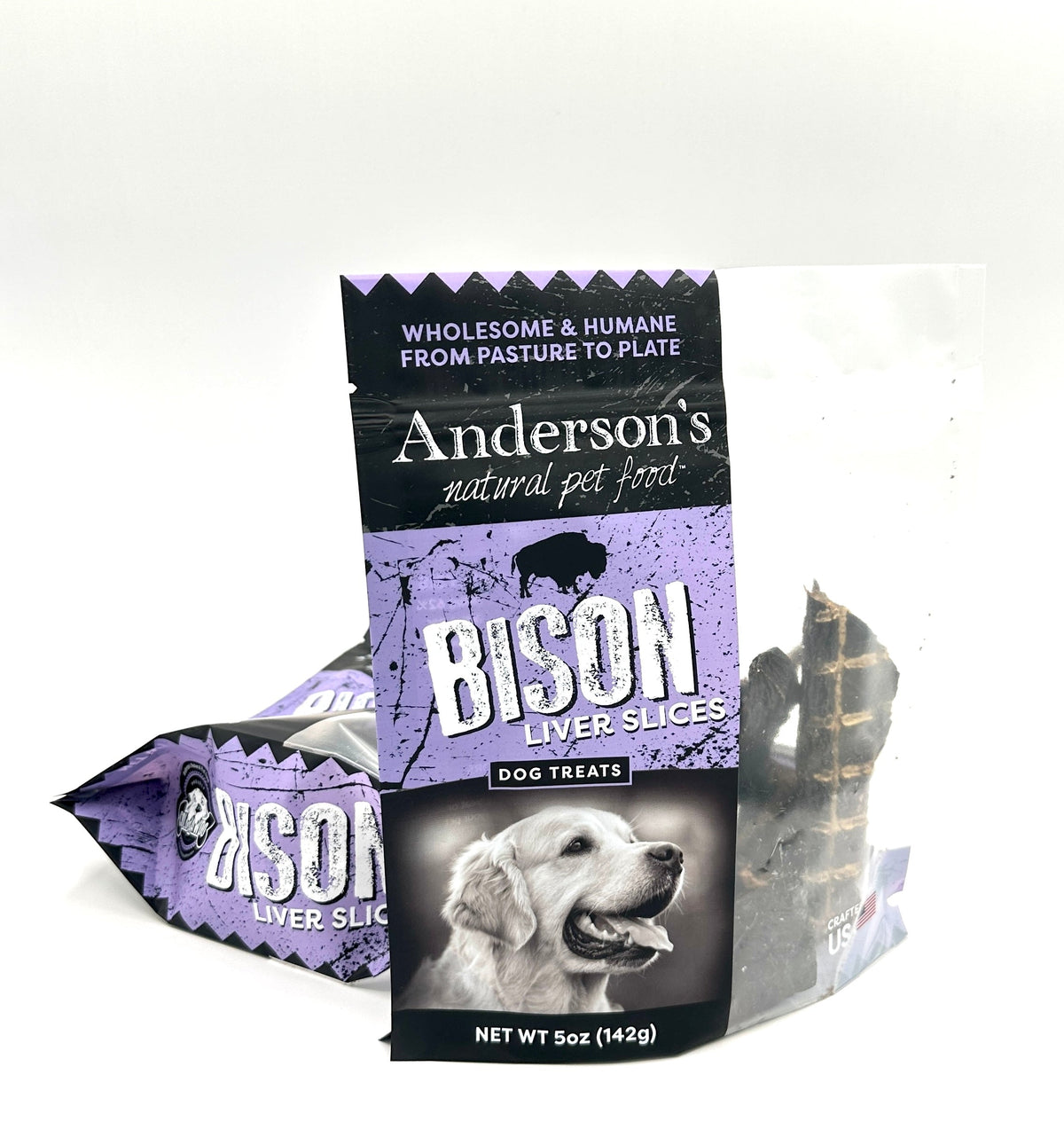 Anderson&#39;s Colorado Pasture-Raised Bison Liver Slices Dog Treats