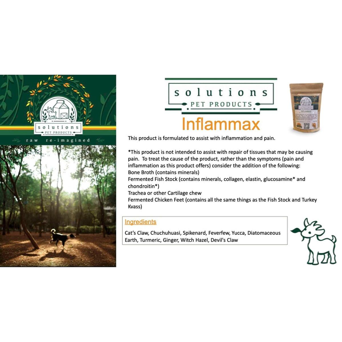 Solutions Pet Products Inflammax Anti-Inflamamtion Supplement for Dogs and Cats