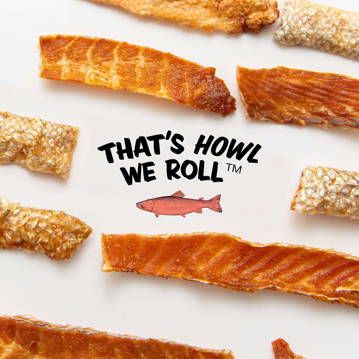 Polkadog Bakery Salmon Skins Smoked Jerky Dog &amp; Cat Treats