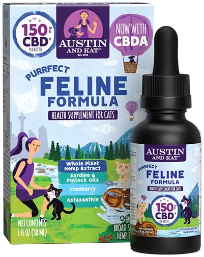 Austin and Kat CBD Feline Oil for Cats