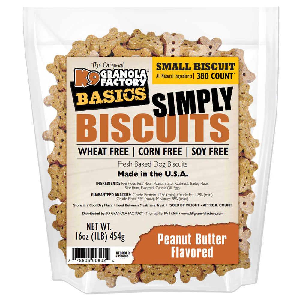 K9 Granola Factory Simply Biscuits Peanut Butter Dog Treats