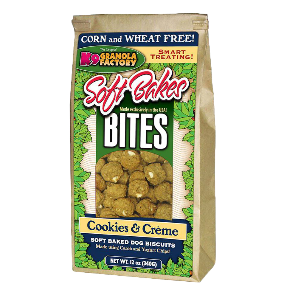K9 Granola Factory Soft Bakes Bites Cookies &amp; Crème Dog Treats