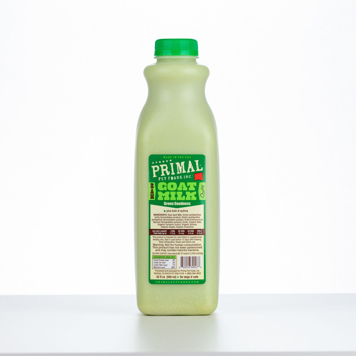 Primal Frozen Goat Milk Green Goodness for Dogs &amp; Cats